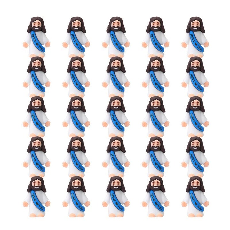 Mini Jesus Figurines With Jesus love You Slogan