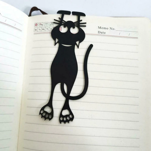 Cutout Black Kitten Bookmark * 5 pcs