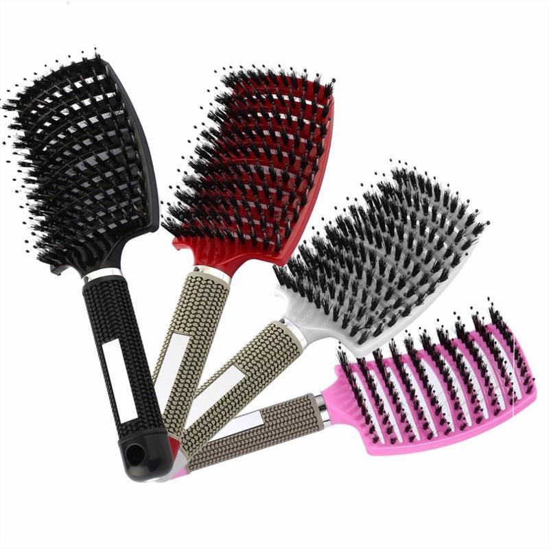 Smooth hair Detangling Nylon Brush